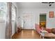 Cozy living room with hardwood floors, white trim, and modern decor, creating a welcoming atmosphere at 1564 Belva Ave, Decatur, GA 30032