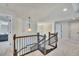 Upstairs hallway with decorative lighting at 1231 Fawndale Nw Dr, Kennesaw, GA 30152
