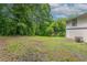 Large backyard with mature trees and green space at 3694 Rolling Pl, Conley, GA 30288