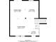 Floor plan for the second story featuring a living room, dining area, kitchen and foyer at 3694 Rolling Pl, Conley, GA 30288