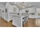 Bright, modern kitchen with white cabinets, granite countertops, stainless steel appliances, and a central island at 4084 Peachtree Dunwoody Rd, Atlanta, GA 30342