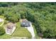 Expansive aerial view of a beautifully landscaped property surrounded by lush greenery at 4459 Grady Smith Rd, Loganville, GA 30052