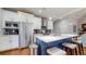 Contemporary kitchen with island and stainless steel appliances at 5728 Williams Rd, Norcross, GA 30093