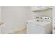 Laundry room equipped with a full-size washing machine and overhead storage at 1245 Ladd Sw St, Atlanta, GA 30310