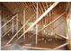 Interior framing of home with wood beams, stud walls, and cathedral ceiling at 578 Price Rd, Carrollton, GA 30116