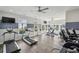 Bright community gym with treadmills and equipment and a large window at 1174 City Park Ln, Decatur, GA 30033