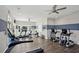 Community gym with treadmills, stationary bikes, and ceiling fans for a complete workout experience at 1174 City Park Ln, Decatur, GA 30033