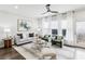 Inviting living room featuring a neutral color palette, contemporary furniture, and abundant natural light at 1174 City Park Ln, Decatur, GA 30033