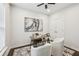 Bright office space featuring hardwood floors, neutral paint, and decor at 1174 City Park Ln, Decatur, GA 30033