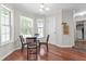 Breakfast nook with views of the backyard at 3234 Baymount Way, Lawrenceville, GA 30043