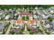 Aerial view of a beautiful community featuring sidewalks, tree-lined streets and luxury single-Gathering homes at 11277 Serenbe Ln, Chattahoochee Hills, GA 30268