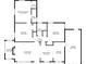 Detailed floor plan showcases layout of bedrooms, living spaces, and garage dimensions at 1383 Fenway Cir, Decatur, GA 30030