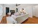 Bright living room with hardwood floors, fireplace, and stylish decor at 1383 Fenway Cir, Decatur, GA 30030