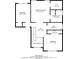 Detailed floor plan showcasing the layout of the second floor with labeled bedrooms, bathrooms, and dimensions at 3732 Landgraf Cv, Decatur, GA 30034