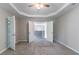 Main bedroom featuring carpet floors and an open doorway leading to the upstairs hall at 3732 Landgraf Cv, Decatur, GA 30034