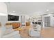 Open floor plan featuring kitchen, living room, and dining areas at 1062 Sasha Ln, Roswell, GA 30075