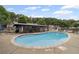 Sparkling community pool with surrounding deck space and seating area at 3408 Lake Pointe Cir, Roswell, GA 30075
