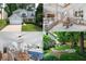 Real estate collage features home exterior, living room, dining and kitchen, and backyard views at 1005 Wellers Ct, Roswell, GA 30076