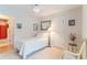 Guest bedroom with single bed and neutral carpet at 1115 Hunters Creek Ct, Lawrenceville, GA 30043