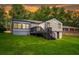 Sunset view of backyard and home exterior at 1398 Woodland Ave, Atlanta, GA 30316