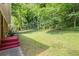 Large backyard with mature trees, providing ample shade and privacy at 2329 Polar Rock Sw Ave, Atlanta, GA 30315