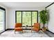 Open living area featuring a large window, and modern decor at 2343 Dawn Dr, Decatur, GA 30032