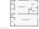 Basement floor plan includes a finished basement, bathroom, and closets at 2717 Hearthstone Cir, Marietta, GA 30062