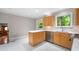 Beautiful kitchen with modern stainless appliances, countertops, and view to outdoors at 2717 Hearthstone Cir, Marietta, GA 30062