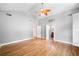 Main bedroom features hardwood floors, vaulted ceiling and great natural light at 2717 Hearthstone Cir, Marietta, GA 30062