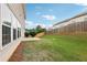 Backyard featuring green grass, a wood fence, and trees at 230 Collins View Ct, Lawrenceville, GA 30043