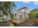 Beautiful backyard featuring a deck, a sunroom, and a jacuzzi in a serene and private setting at 525 Arbor Creek Ct, Roswell, GA 30076