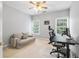 Versatile bedroom with desk area is suitable as an office or guest room at 525 Arbor Creek Ct, Roswell, GA 30076