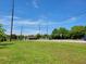 Expansive green lawn with mature trees, power lines, and a view of the street at 7217 Union Grove Rd, Lithonia, GA 30058