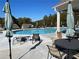 Enjoy resort-style living with access to this luxurious community pool and ample seating at 160 Amherst Way, Fayetteville, GA 30215