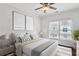 Bright bedroom with a ceiling fan and neutral decor provides a relaxing and comfortable space at 3585 Roxboro Ne Rd # 2, Atlanta, GA 30326