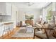 Sunlit living room with hardwood floors, neutral tones, and stylish furnishings, creating an inviting space at 1583 Braeburn Se Dr, Atlanta, GA 30316