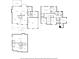 Combined floorplans of the home showing the basement, first floor, and second floor layouts at 5301 Regency Lake Ct, Sugar Hill, GA 30518