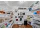 Walk-in pantry features custom shelving for plenty of storage space at 5301 Regency Lake Ct, Sugar Hill, GA 30518