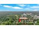 Aerial view of a residential neighborhood highlighting the home's prime location near shopping and amenities at 123 Patrick Way, Marietta, GA 30064