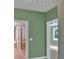Bathroom with glass shower, tile flooring and doorway to other rooms at 123 Patrick Way, Marietta, GA 30064