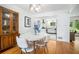 Cozy dining room with hardwood floors, connects to kitchen and provides ample space for entertaining at 1706 Remington Rd, Atlanta, GA 30341
