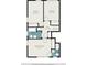 Upstairs floor plan showing bedrooms, bathrooms, and hall layout at 1706 Remington Rd, Atlanta, GA 30341