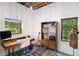 Bright office space featuring two windows, ample desk space and storage at 1706 Remington Rd, Atlanta, GA 30341