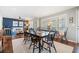 Bright dining area featuring a classic wooden table set, complemented by a blue accent wall at 755 Monticello Se Way, Marietta, GA 30067
