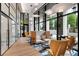 Inviting lobby area with modern furnishings, sleek flooring, and large windows offering scenic views of the outdoors at 2425 Peachtree Ne Rd # 902, Atlanta, GA 30305