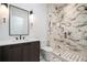 Beautiful bathroom with walk-in shower, modern vanity, and elegant tile at 3293 Lenox Ne Pl, Atlanta, GA 30324