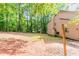 View of backyard with partial lawn and tree line at 3851 Natalie Way, Ellenwood, GA 30294