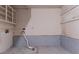 Unfinished basement space showing cement floor and block wall at 3851 Natalie Way, Ellenwood, GA 30294