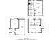 Complete floor plan for the home shows all three floors and the room layouts at 3851 Natalie Way, Ellenwood, GA 30294