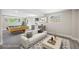 Finished basement with a pool table, and a full-size window with natural light at 1120 Taliwa Ne Trl, Marietta, GA 30068